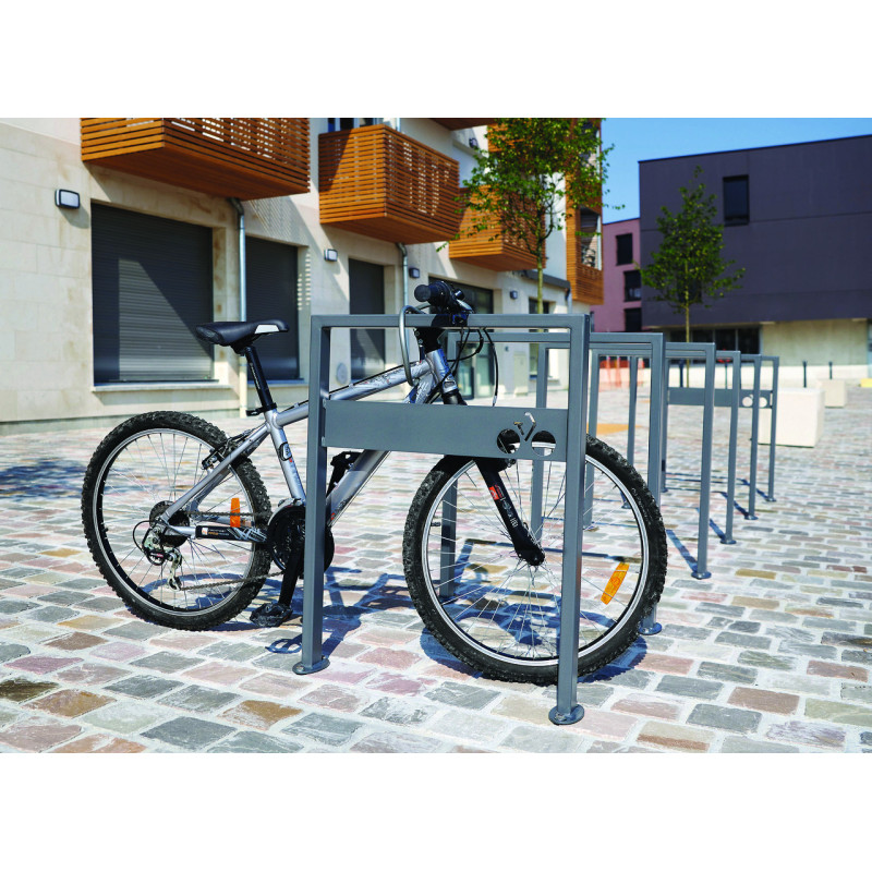 Support cycles acier MILHAN direct urbain